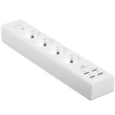 сетевой фильтр Cablexpert Exnovo EXN-4-U4-W-2