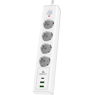 сетевой фильтр Cablexpert Exnovo EXN-4-CU2-W-2