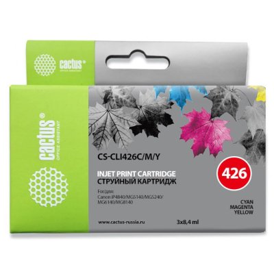 Картридж Cactus CS-CLI426C/M/Y
