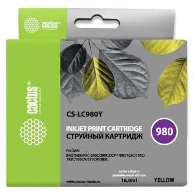 Картридж Cactus CS-LC980Y