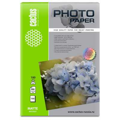 фотобумага Cactus CS-MA6180100
