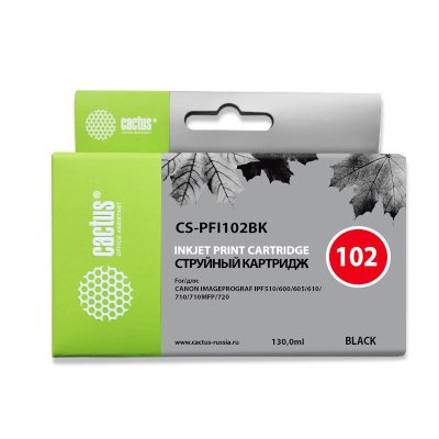 Картридж Cactus CS-PFI102BK