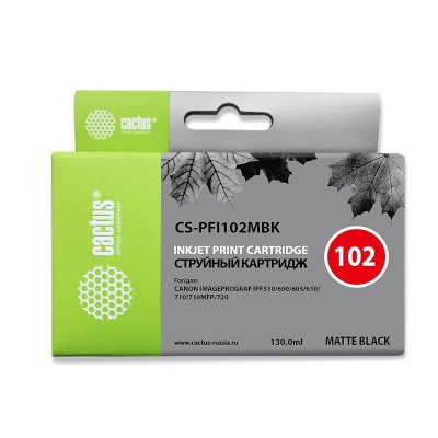 Картридж Cactus CS-PFI102MBK