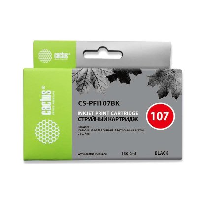 Картридж Cactus CS-PFI107BK