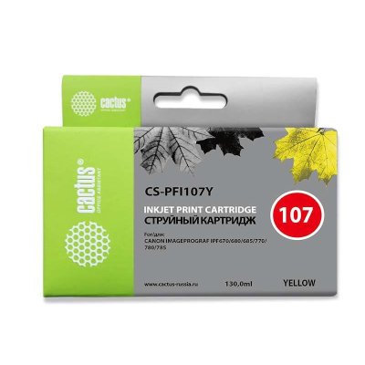 Картридж Cactus CS-PFI107Y