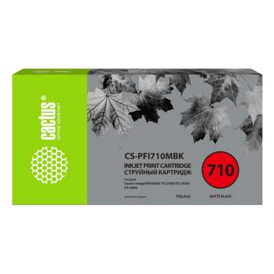 картридж Cactus CS-PFI710MBK