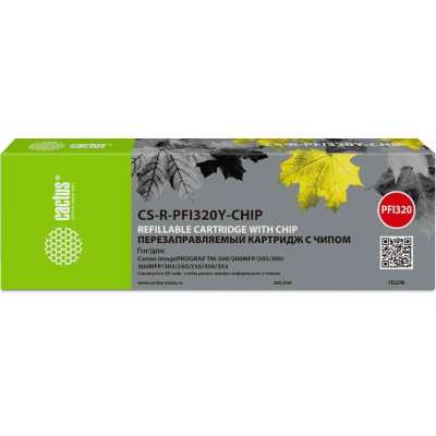 Картридж Cactus CS-R-PFI320Y-CHIP