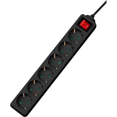 Сетевой фильтр CBR CSF SP-6-018M-B Black