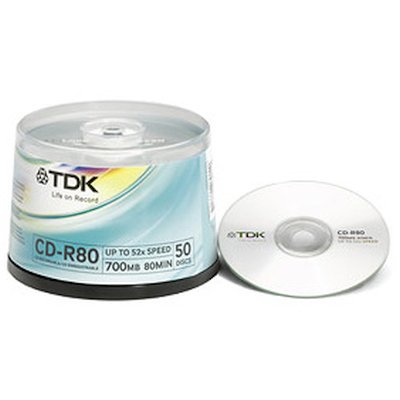 диск CD-R TDK 75000028268/CD-R80CBA50