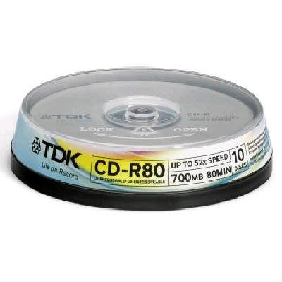 диск CD-R TDK t18765 10шт