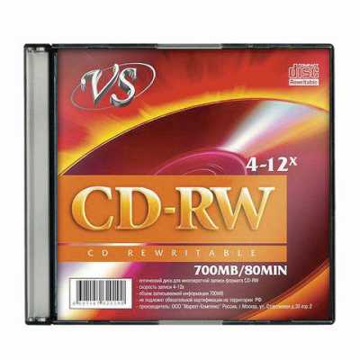 диск CD-RW VS 20199