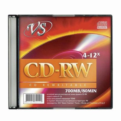 диск CD-RW VS VSCDRWSL01