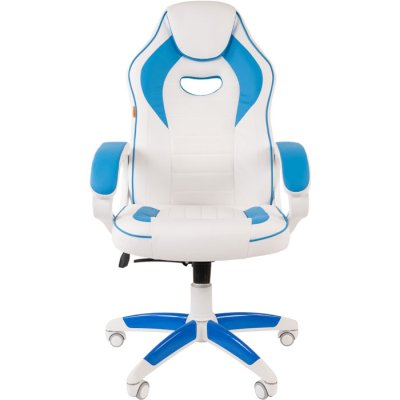игровое кресло Chairman Game 16 White-Blue