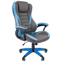 Игровое кресло Chairman Game 22 Grey-Blue
