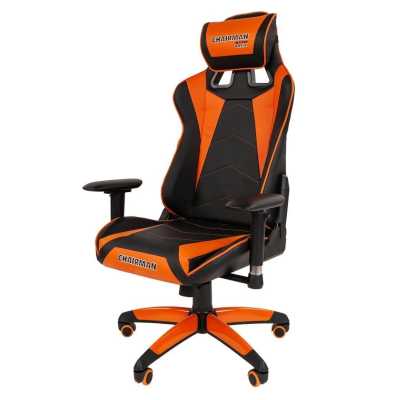 игровое кресло Chairman Game 44 Black-Orange
