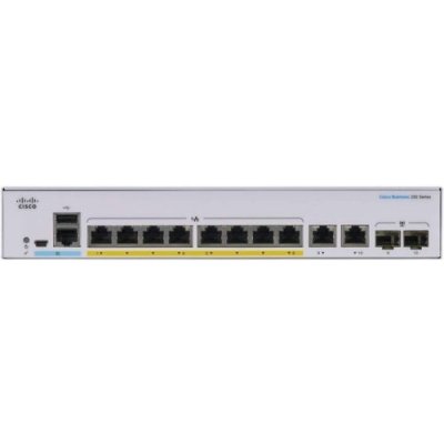 коммутатор Cisco CBS250-8FP-E-2G-EU