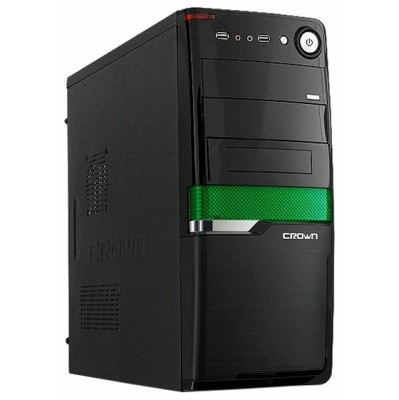 корпус Crown CMC-SM160 black-green 400W