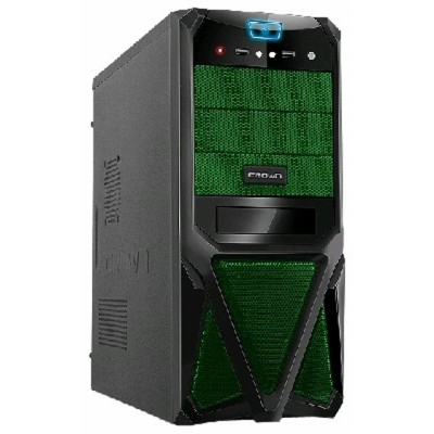 корпус Crown CMC-SM161 black-green 400W