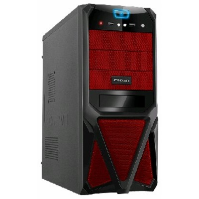 корпус Crown CMC-SM161 black-red 400W