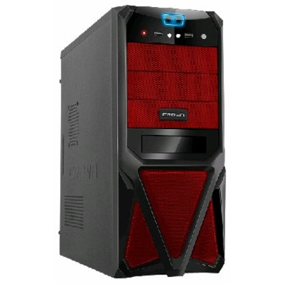 корпус Crown CMC-SM161 black-red 500W
