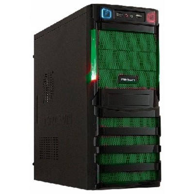 корпус Crown CMC-SM162 black-green 400W