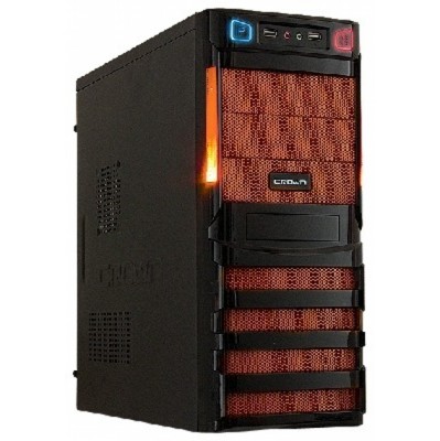 корпус Crown CMC-SM162 black-orange 400W