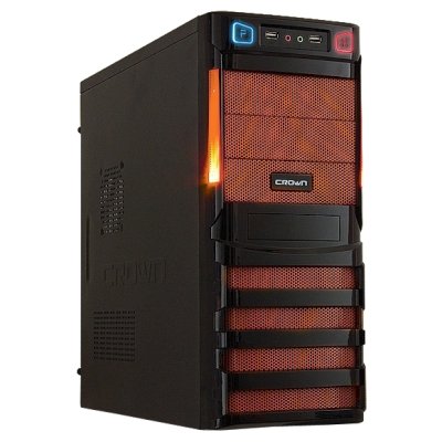 корпус Crown CMC-SM162 black-orange без БП