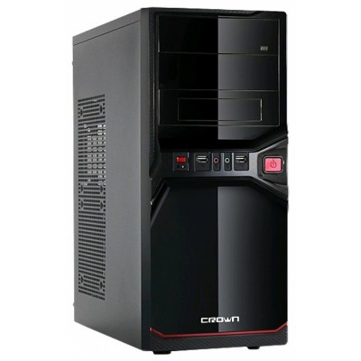 корпус Crown CMC-SM600 black-red 400W