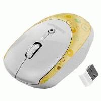 Мышь Crown CMM-919W Yellow/White
