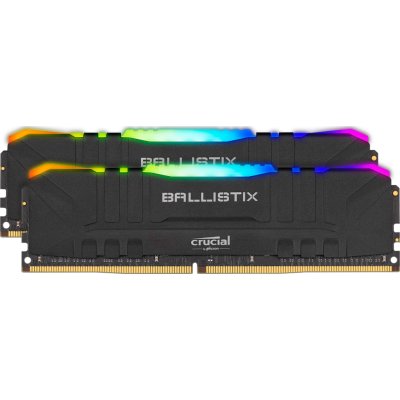 оперативная память Crucial Ballistix Black RGB BL2K8G30C15U4BL