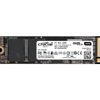 SSD диск Crucial P1 500Gb CT500P1SSD8
