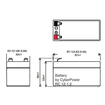 батарея для UPS CyberPower RC12-1.2