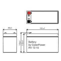 Батарея для UPS CyberPower RV12-10