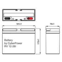 Батарея для UPS CyberPower RV12-26i