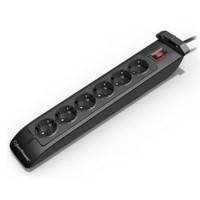 Сетевой фильтр CyberPower SB0602BA Black 1.8m