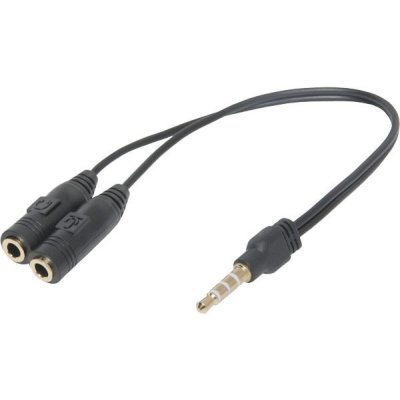 кабель-переходник Defender Headset Jack 2х3.5jack-3.5 4pin jack 63012