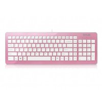 Клавиатура Delux DLK-1500U White/Pink