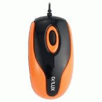 Мышь Delux DLM-363BU Black/Orange
