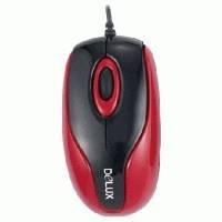 Мышь Delux DLM-363BU Black/Red