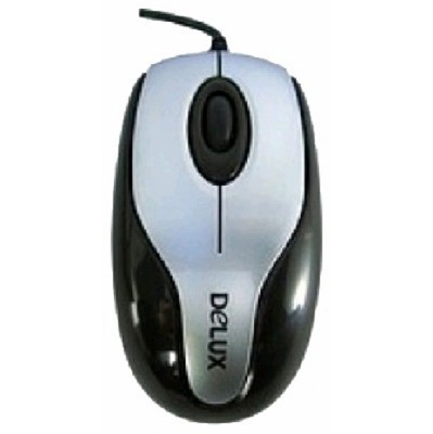 мышь Delux DLM-363BU Black/Silver