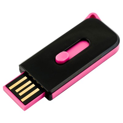 флешка Digma 4GB USB Hide Black/Pink