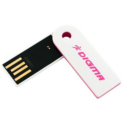 флешка Digma 4GB USB Swing White/Pink