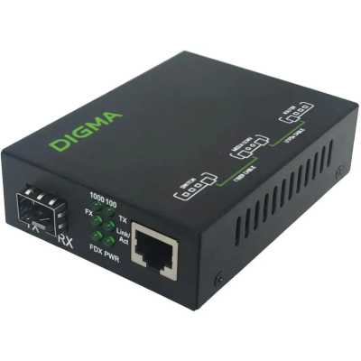 Медиаконвертер Digma DMC-1G-SFPL