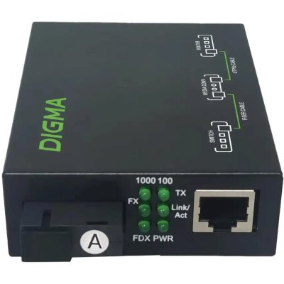Медиаконвертер Digma DMC-1G35-20AL