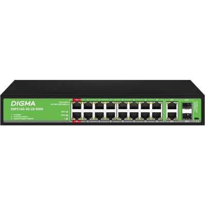 Коммутатор Digma DSP216G-2G-2S-R300