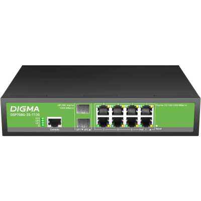 Коммутатор Digma DSP708G-2S-T135