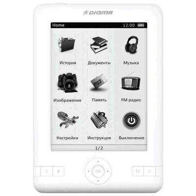 электронная книга Digma e501 White 2GB