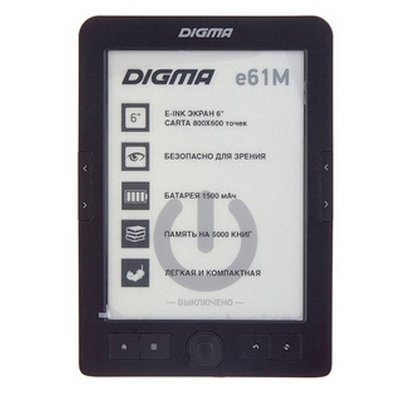 электронная книга Digma E61M Black 4GB