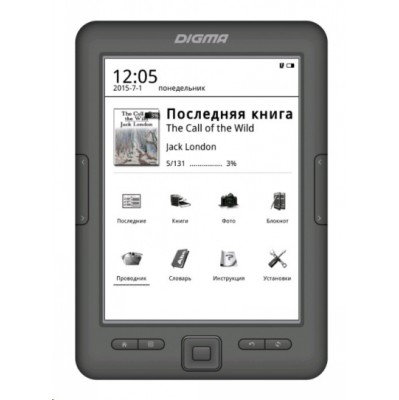 электронная книга Digma E629 Black 4GB