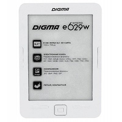 электронная книга Digma E629W White 4GB